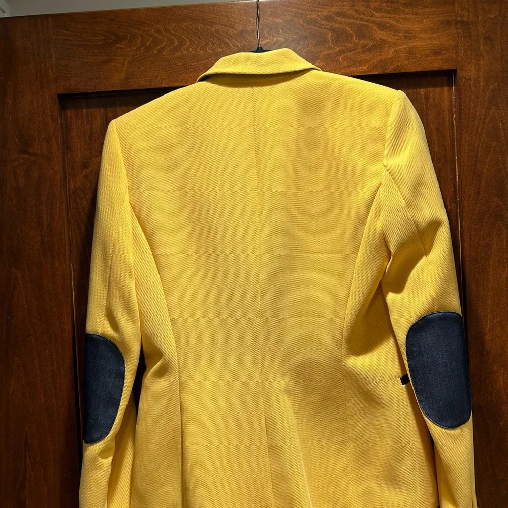 Tommy Hilfiger Yellow Blazer with Navy Trim - Picture 3 of 7